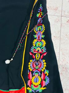 Black Embroidered Kurta