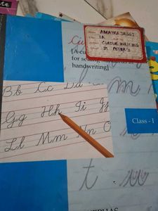 Cursive Writing Practice Book - Class 1