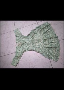 Patterned Green Dress