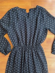 Chic Black Polka Dot Dress