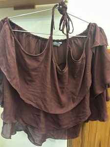 Chic Off-Shoulder Layered Flowy Top
