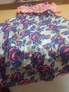 Floral Print Girls' Party Dress