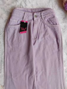 ❤️Waist 30 to 32Lavender Wide Leg Jeans