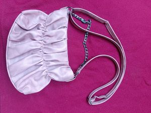 Stylish Ruched Chain Clutch Bag