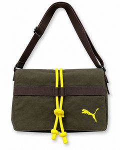 Puma Coffee Brown Rope Lock Shoulder Bag