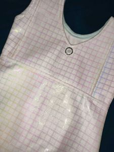 Sparkly Rainbow Checkered Mini Dress