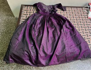 PRICE DROP !!!! Embellished Wine Fluffy Gown