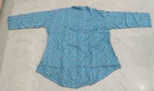 Blue Floral Print Shirt