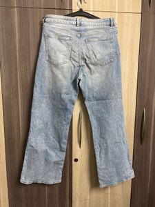 15 H&amp;M Light Wash Wide Leg Jeans