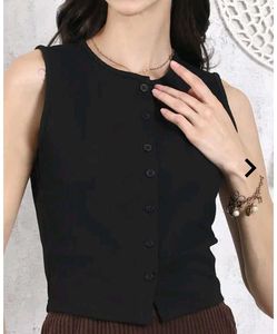 Sleeveless Black Top