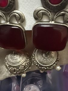 Antique Oxidized Jhumka Earrings