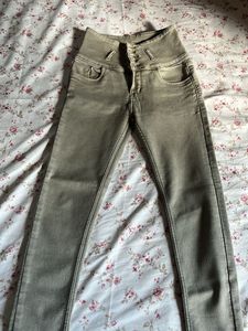 High-Waisted Button-Fly Jeans