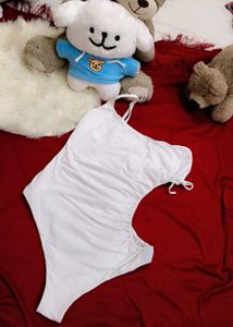 Chic White One-Piece Swimsuit