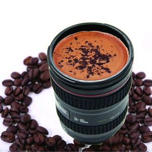 CAMERA LENS SHAPED COFFEE MUG FLASK