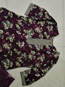 Floral Print Kurta Set