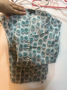 Floral Print Kurta