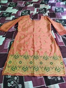Embroidered Kurta sharara set