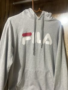 Fila Grey Logo Hoodie