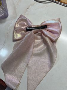 Pink Bow Hair Clip