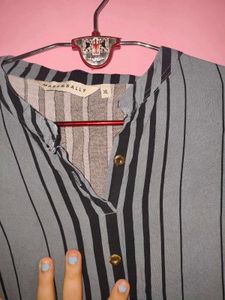 Striped Button-Down co-ord set