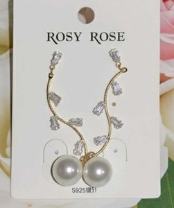 Elegant Pearl &amp; Crystal Jewelry Set