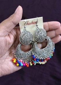 Oxidised Silver Earrings