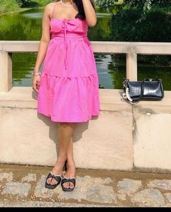 Savana Chic Pink Tiered Sundress
