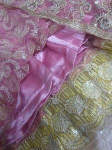 Stunning Pink Embroidered Lehenga Set