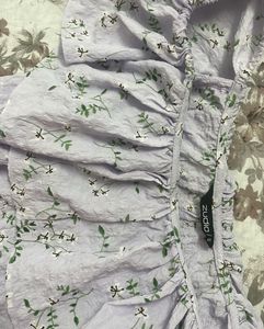 Lavender Floral Print Dress