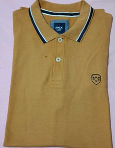 Men's Mustard Polo T-Shirt