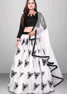Black & White Lehenga Choli for Pinteresty look
