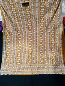 Georgette Chikankari Semi Stitched Suit