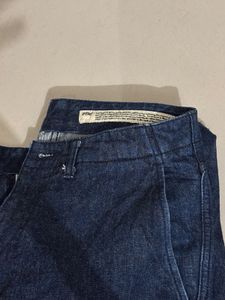 Classic vintage Blue Denim Wide Leg Pants