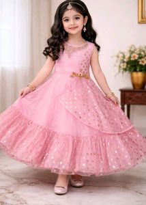 Pretty Pink Party Dress for Girls
