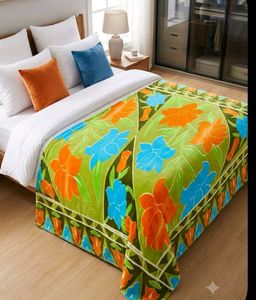 Cozy Floral Print Blanket