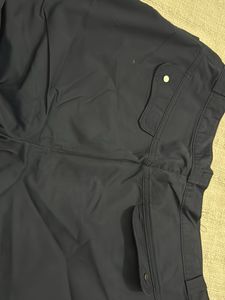 Navy Blue Casual parachute Pants