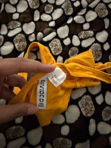 Mustard Crop Tank Top