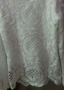 Elegant White Lace Top