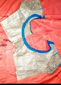 Stunning Teal &amp; Coral Lehenga Choli
