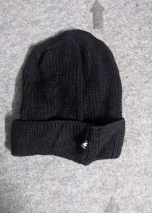 Black Knit Beanie Hat