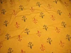 Yellow Printed Dress Material