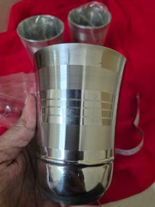 Set of 3 Stainless Steel Glasses