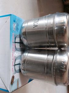 Ekveera Steel Canister Set (2-Piece)