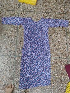 long kurti blue colour