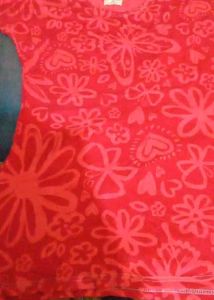 Cute Red Floral Top