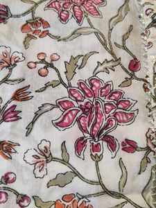 Floral Print Cotton Kurta