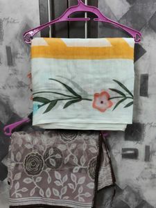 Beautiful Floral Print Saree