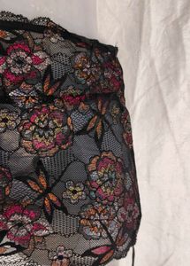 Lace Floral Mini Skirt garter