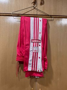 Adidas Pink Snap Button Track Pants