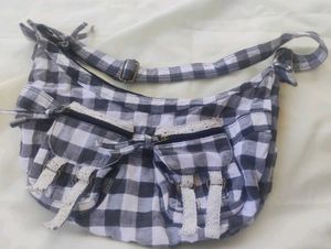 Vintage Plaid Shoulder Bag